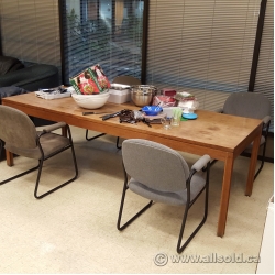 Rustic 8' Lunch Room Dining / Board Room Table